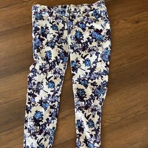 Free People floral corduroys so 27